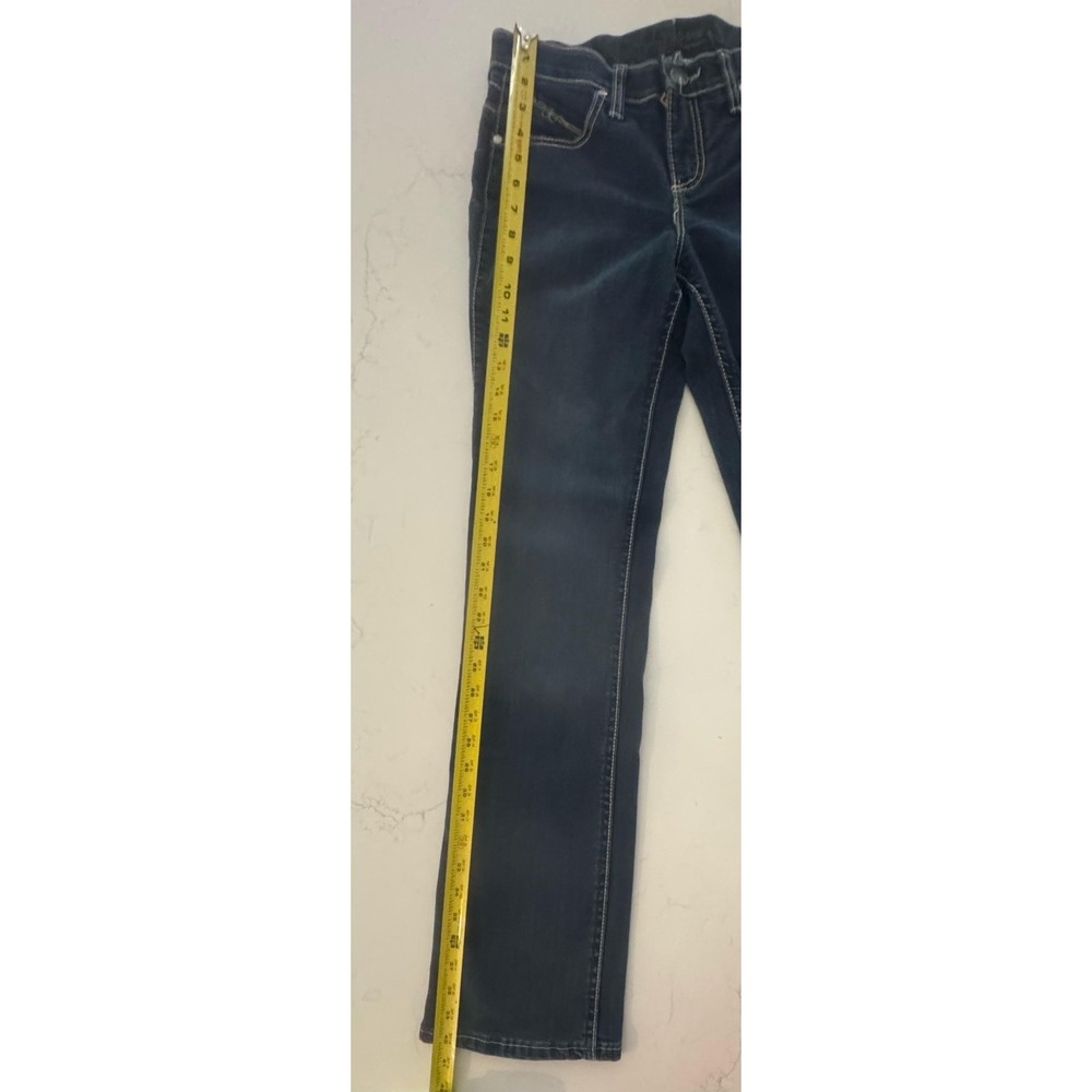 Wrangler Q-Baby Bootcut Jeans Womens 1/2 X 32 Blue Dark Wash Stretch Denim - Picture 9 of 10